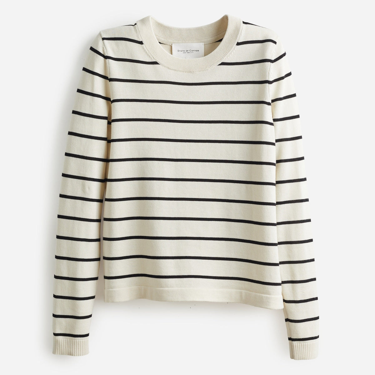 State of Cotton NYC Devon striped crewneck sweater
