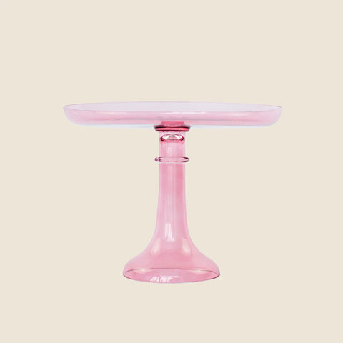 Estelle Colored Glass cake stand