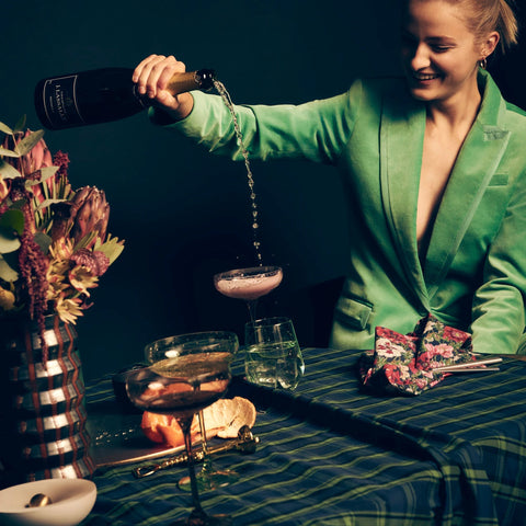 Estelle Colored Glass champagne coupes set-of-six