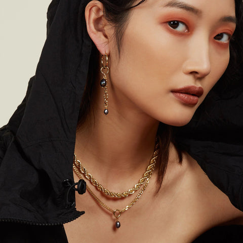 Lady Grey XL rope chain necklace