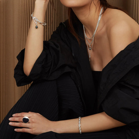 Lady Grey XL rope chain bracelet