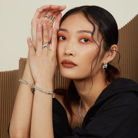 Lady Grey XL rope chain bracelet