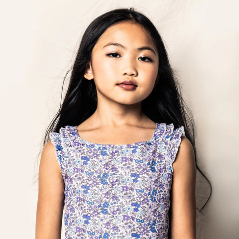 Petite Plume™ girls' Fleur d'Azur Amelie short set