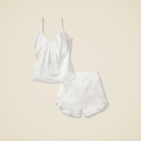 Petite Plume™ women's silk short set