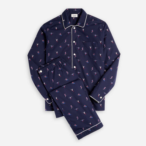 Sleepy Jones men's Henry pajama set in jacquard