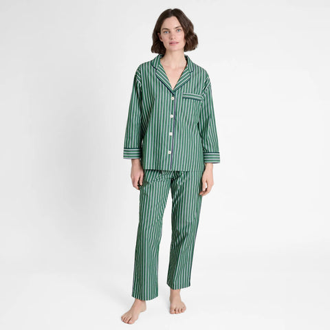 Sleepy Jones women's Marina pajama set in shadow stripe