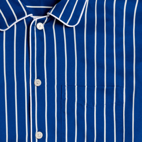 Sleepy Jones men's washable-silk Henry pajama set in stripe