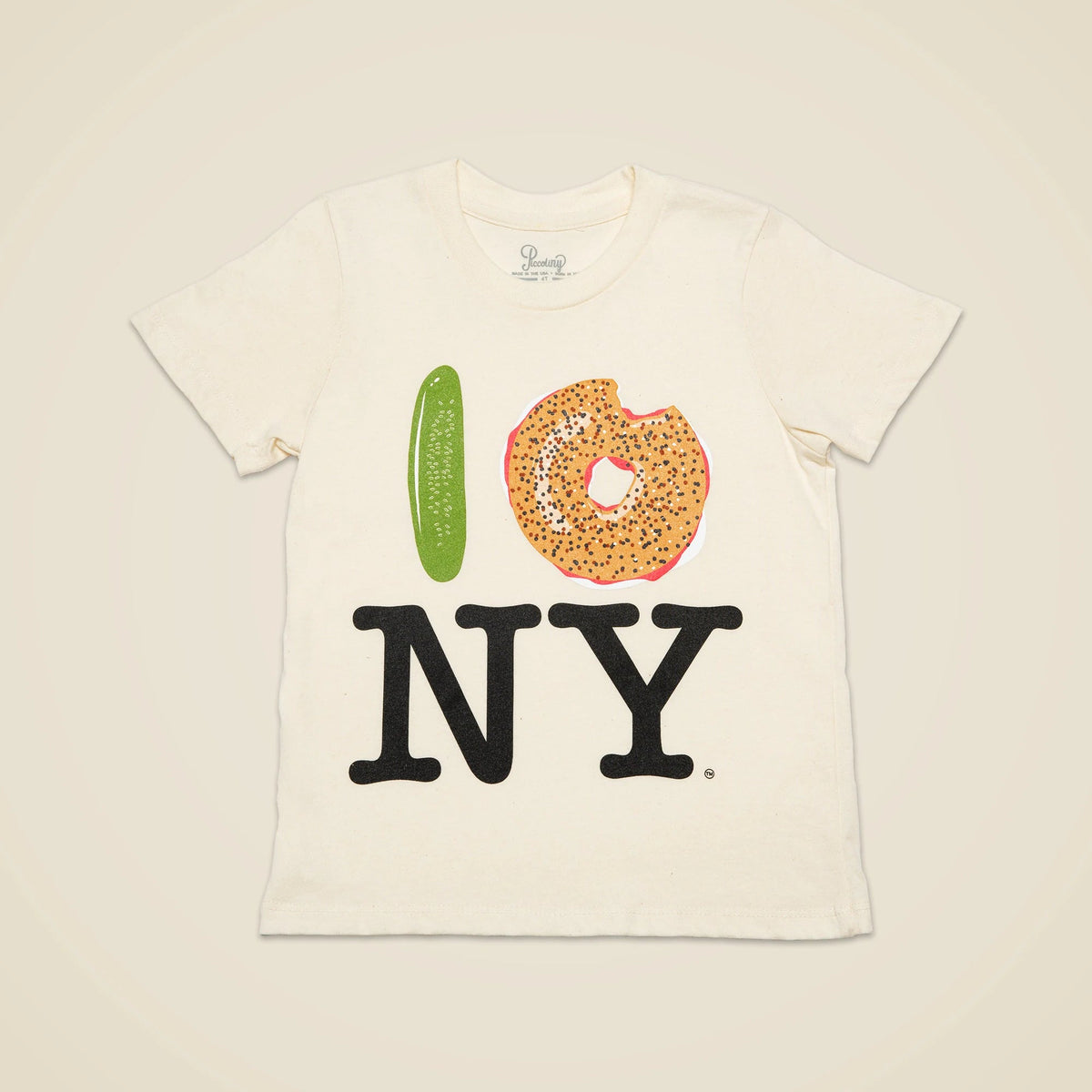 PiccoliNY pickle bagel NY T-shirt