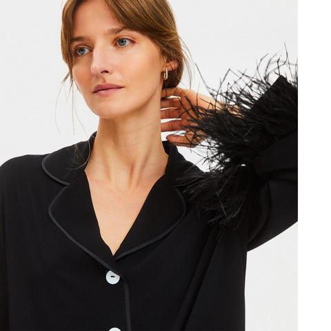 SLEEPER party pajama set with detachable feathers