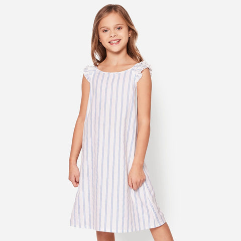 Petite Plume™ girls' Amelie nightgown in stripe