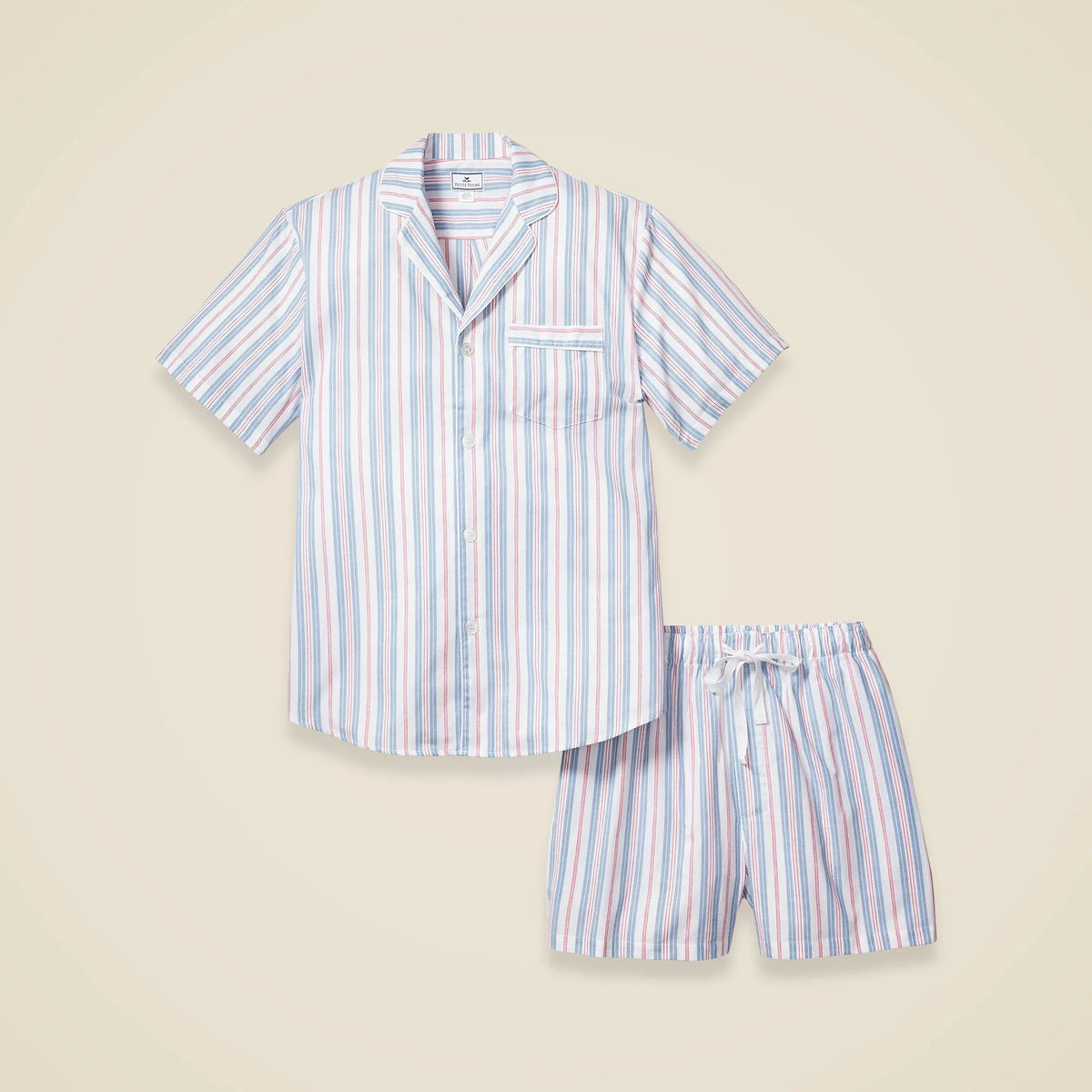 Petite Plume™ men's short set in vintage french stripe