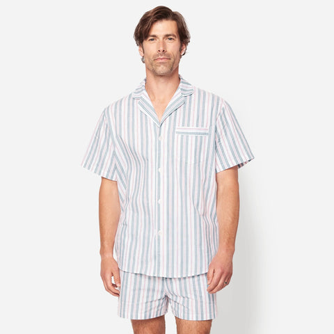 Petite Plume™ men's short set in vintage french stripe
