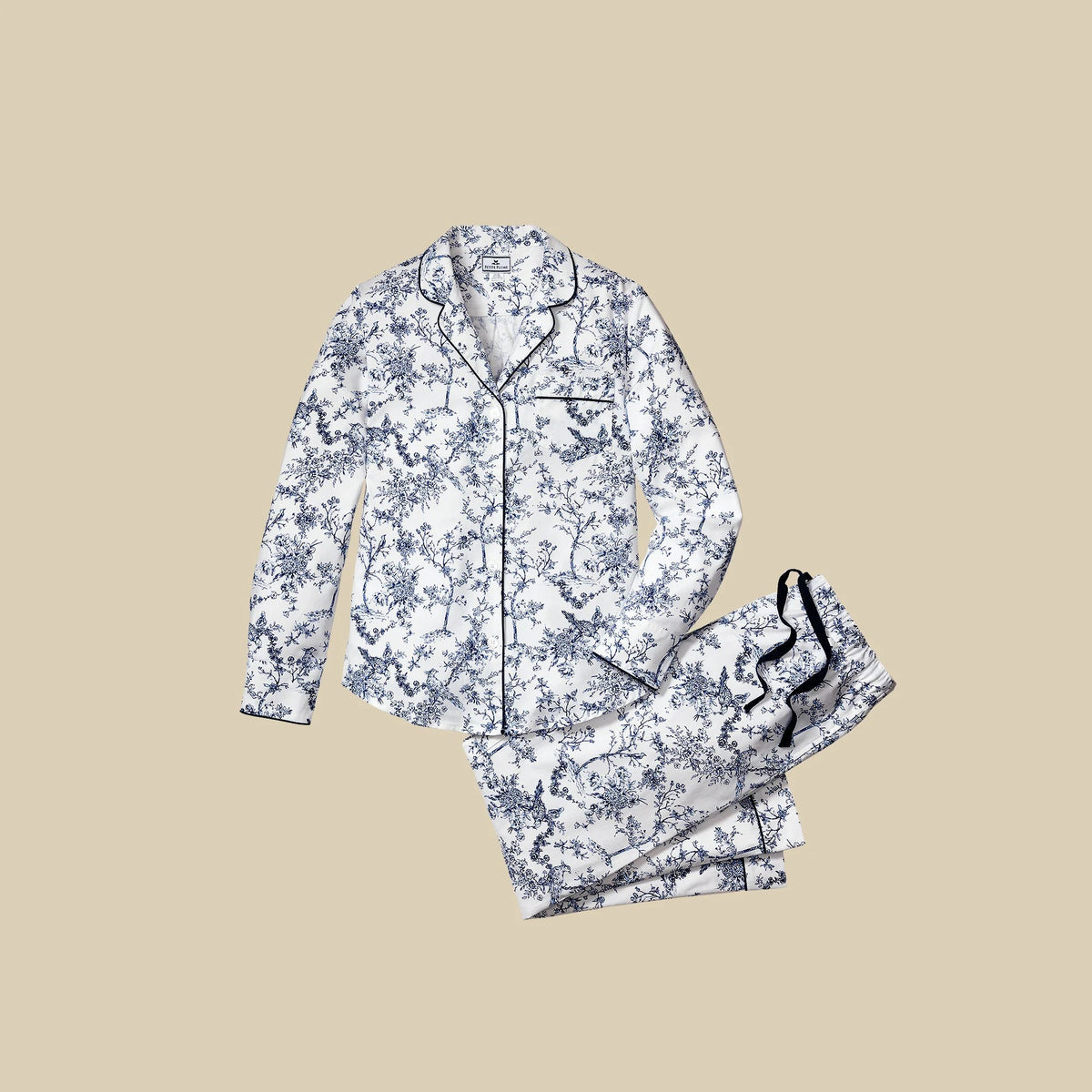 Petite Plume™ women's pajama set in timeless toile