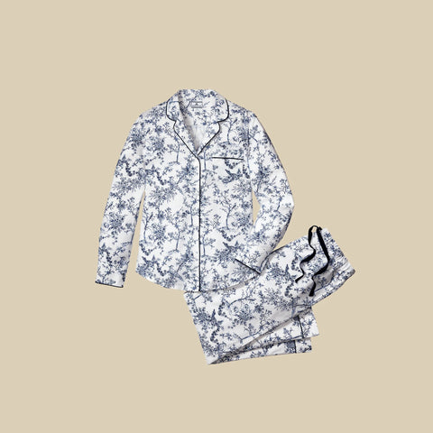Petite Plume™ women's pajama set in timeless toile