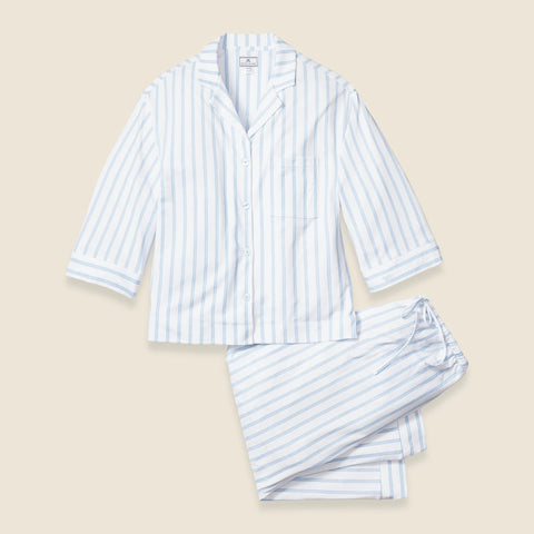Petite Plume™ women's Pima cotton Olivia wide-leg pajama set