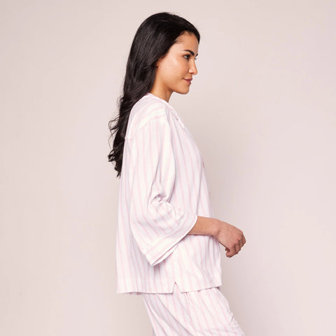 Petite Plume™ women's Pima cotton Olivia wide-leg pajama set