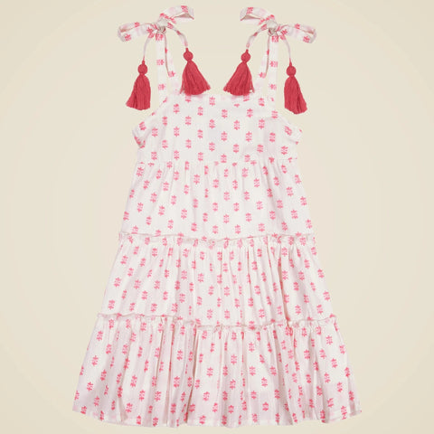 Girls' Mer St. Barth™ shoulder-tie sundress in dobby