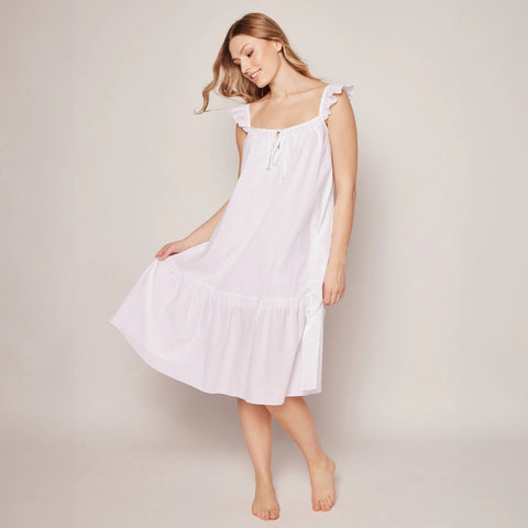 Petite Plume™ women's nightgown in Swiss-dot