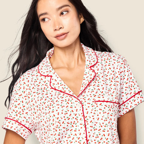 Petite Plume™ women's Pima cotton short set