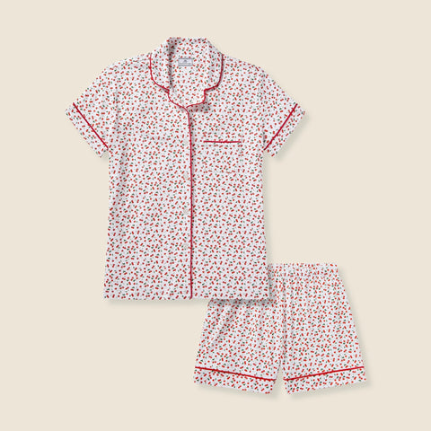 Petite Plume™ women's Pima cotton short set