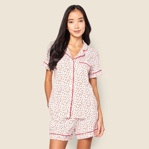 Petite Plume™ women's Pima cotton short set