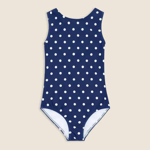 Girls' minnow™ Atlantic dot double-bow one-piece