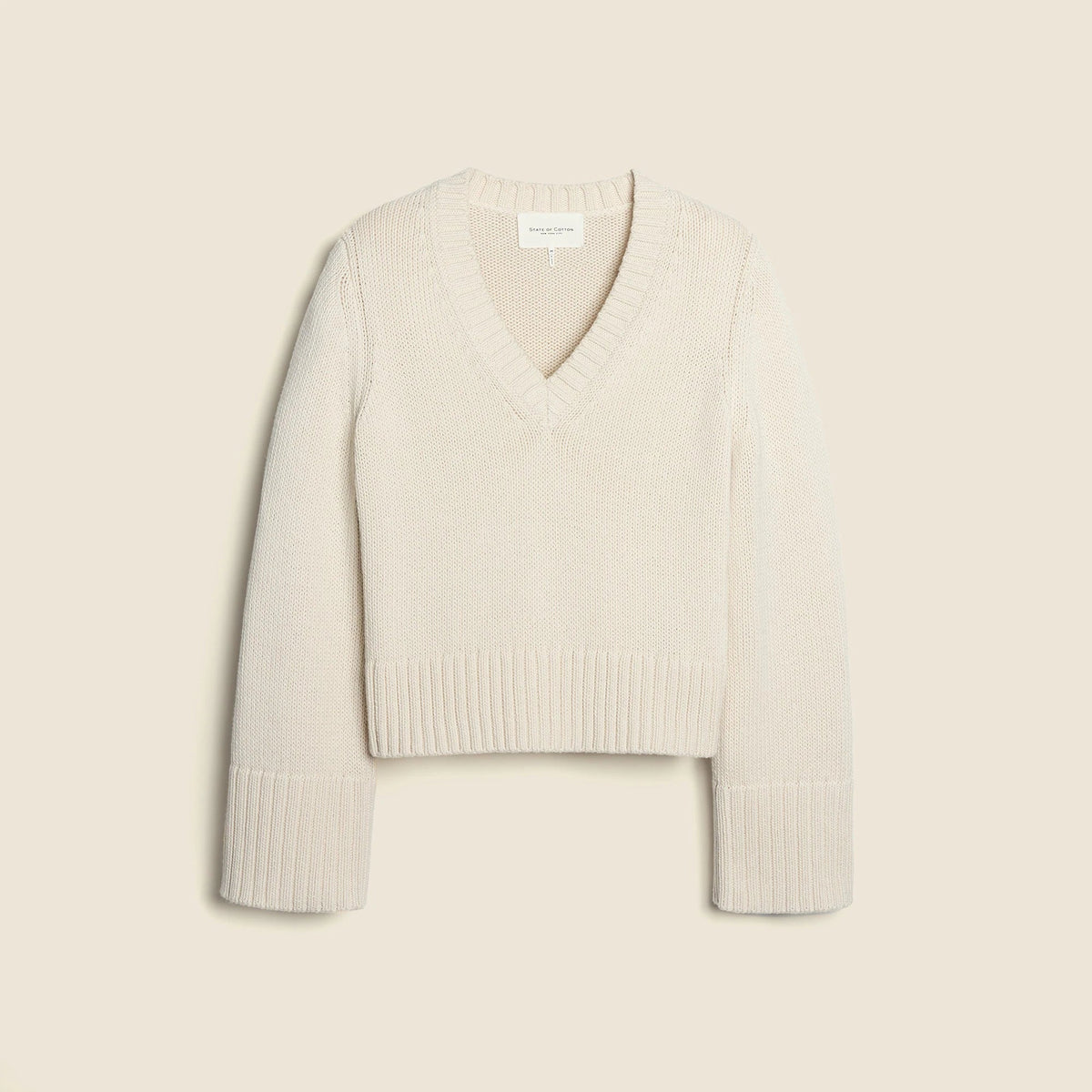 State of Cotton NYC Easton V-neck pullover sweater