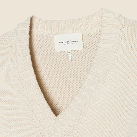 State of Cotton NYC Easton V-neck pullover sweater