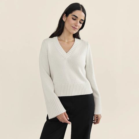 State of Cotton NYC Easton V-neck pullover sweater