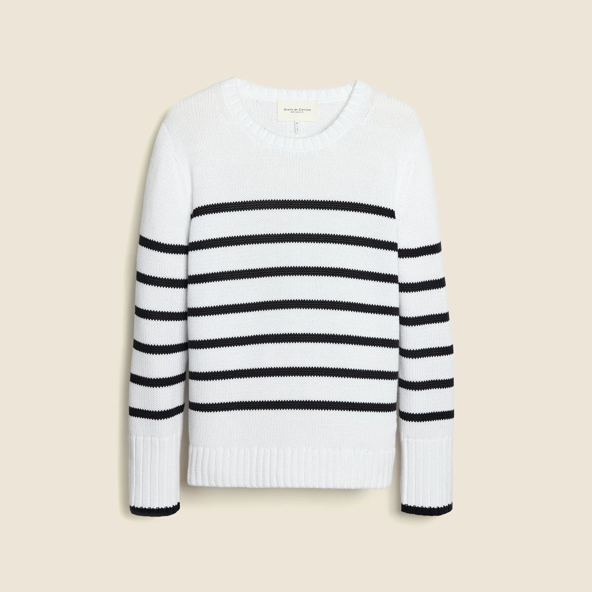 State of Cotton NYC Addison striped crewneck sweater