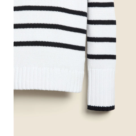 State of Cotton NYC Addison striped crewneck sweater