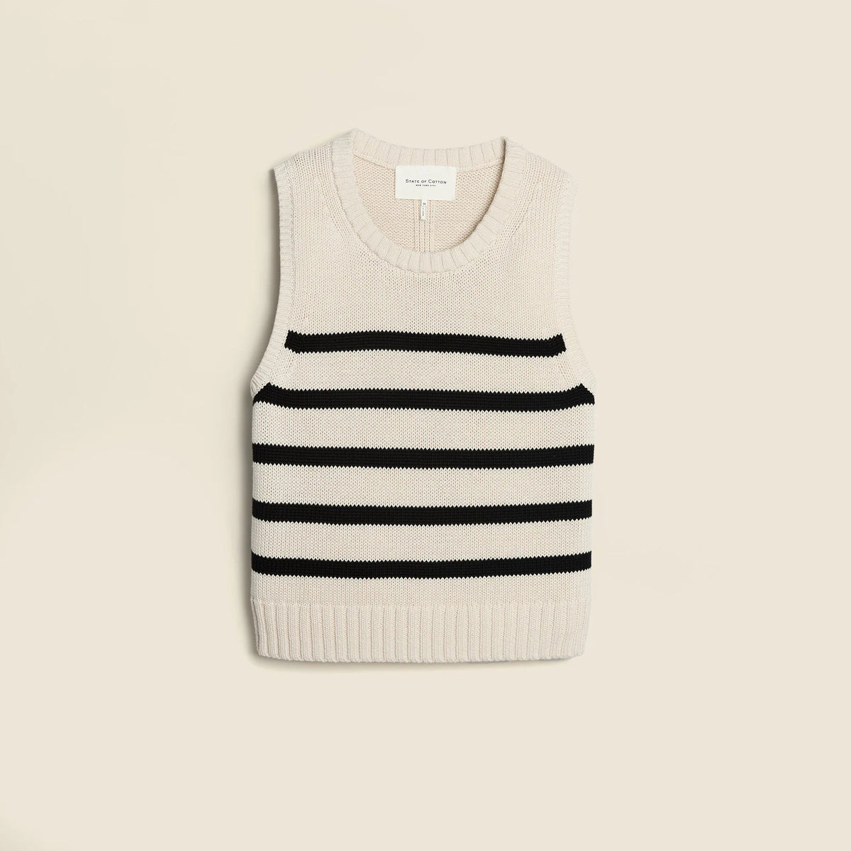 State of Cotton NYC Hayden striped crewneck sweater