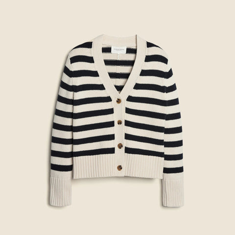 State of Cotton NYC Peyton striped cardigan sweater