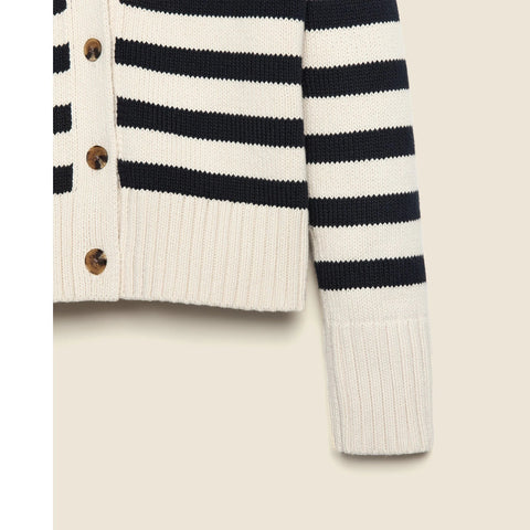 State of Cotton NYC Peyton striped cardigan sweater
