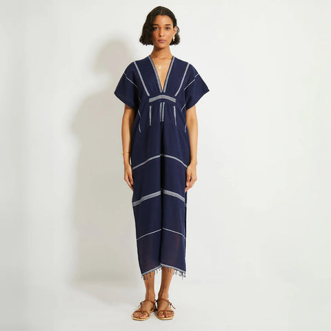 lemlem Gasira V-neck caftan