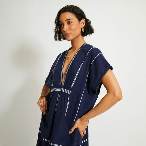 lemlem Gasira V-neck caftan