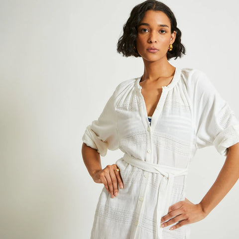 lemlem Makeda button-up dress