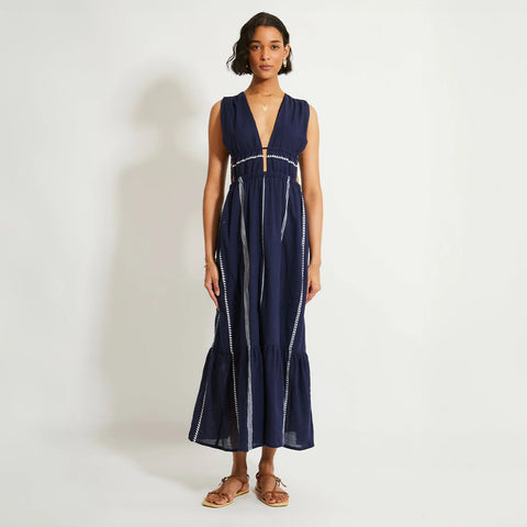 lemlem Lelisa V-neck dress