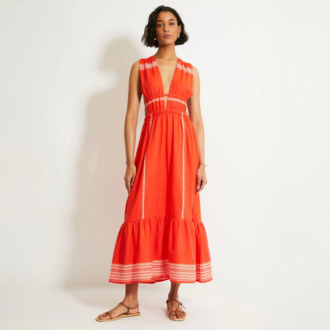 lemlem Lelisa V-neck dress