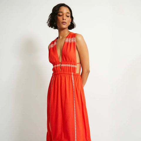 lemlem Lelisa V-neck dress