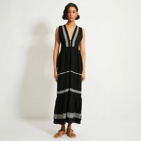 lemlem Lelisa V-neck dress