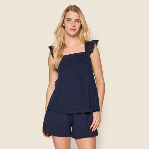 Petite Plume™ women's Pima cotton Clara short set