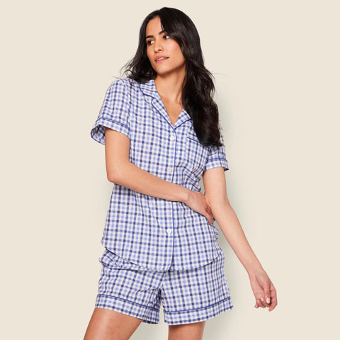 Petite Plume™ women's twill short set