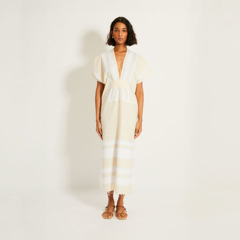 lemlem Gasira V-neck caftan
