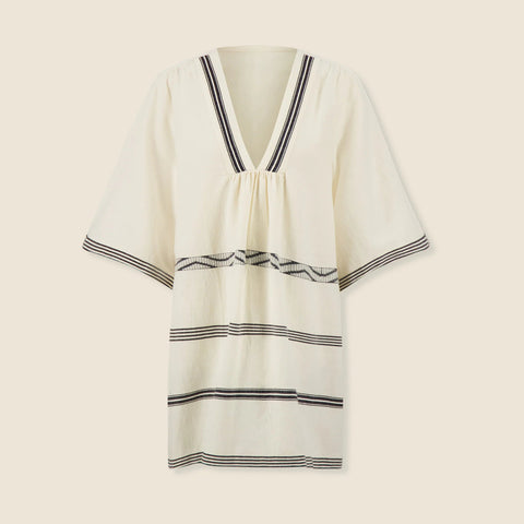 lemlem Belkis V-neck caftan