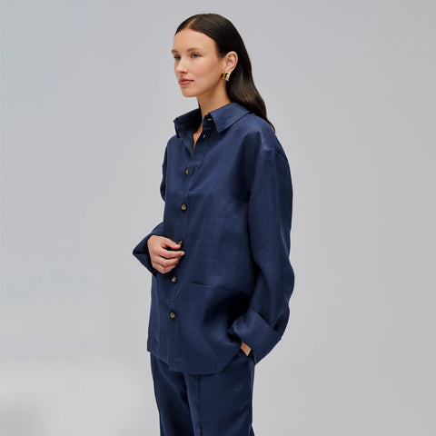 SLEEPER unisex linen shirt