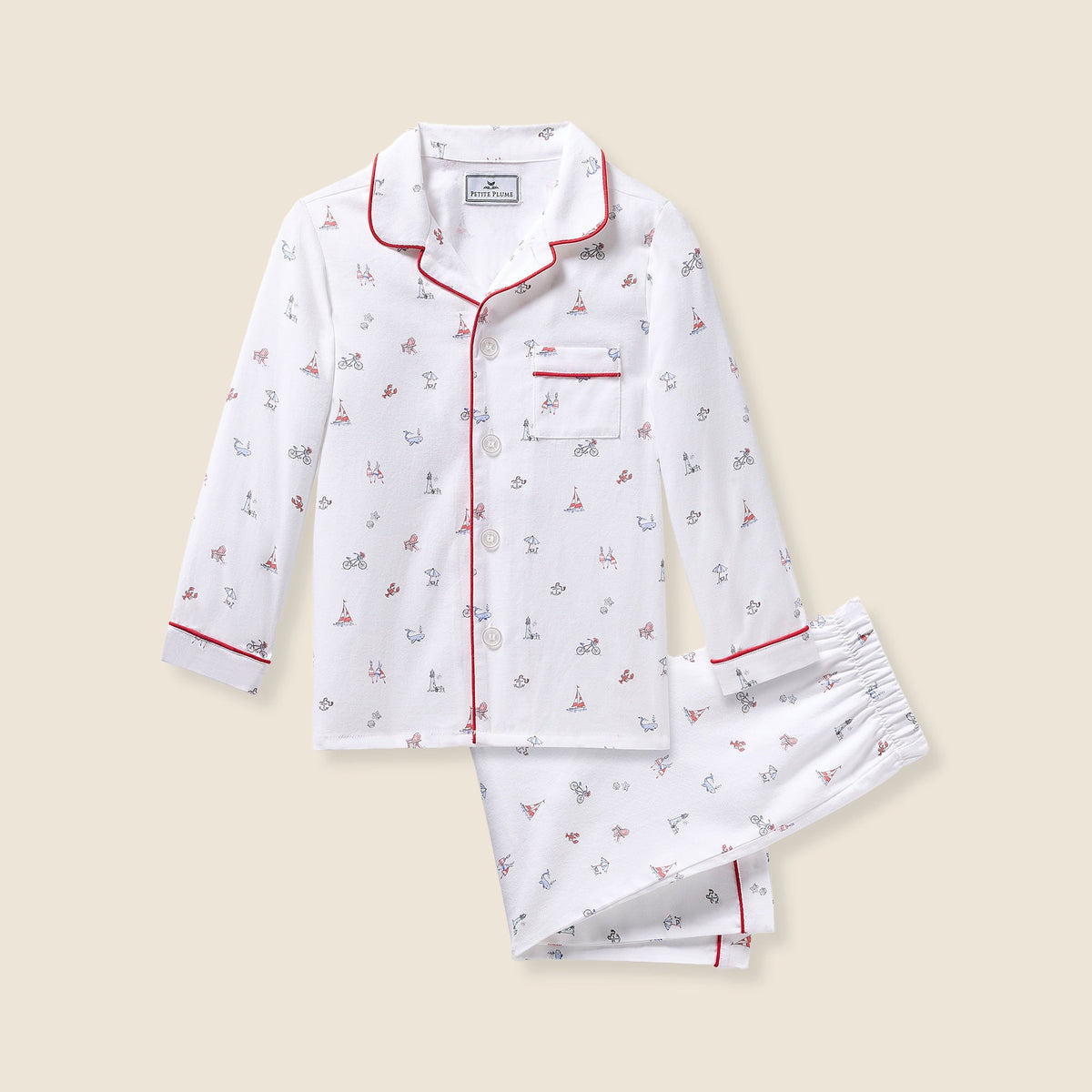 Petite Plume™ kids' twill pajama set