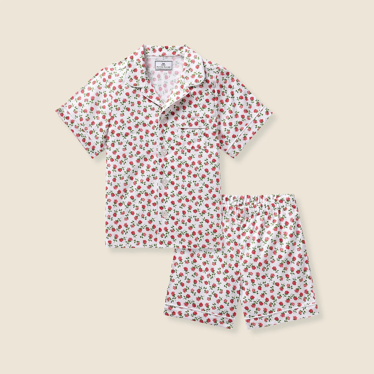 Petite Plume™ girls' twill short set