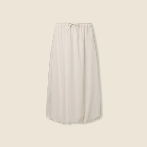 Onia air linen-blend bubble maxi skirt