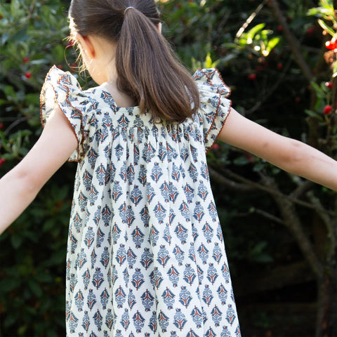 Beet World girls' Everly squareneck dress